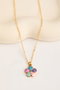 Heliophilia Silver Collar de Metal Dorado CHRM15010 con Recubrimiento de Laca